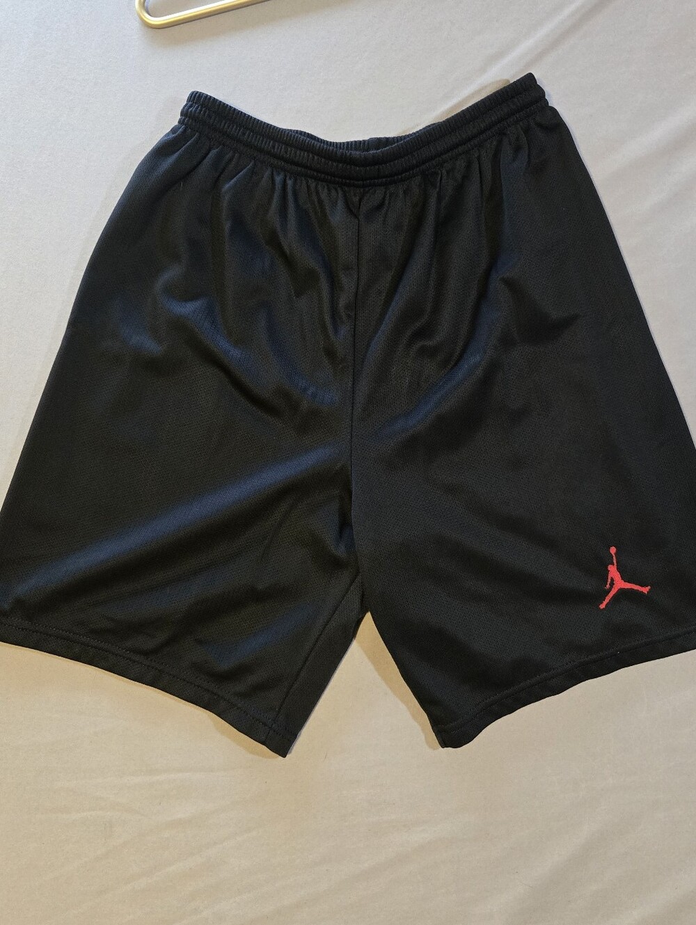 Jordan 90s Men’s Black Athletic Shorts with Red Jumpman Made In USA